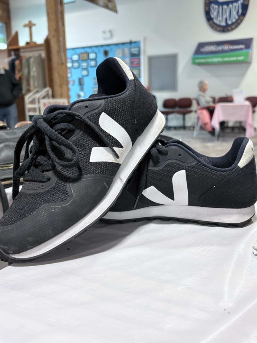 Veja SDU B-MESH BLACK WHITE